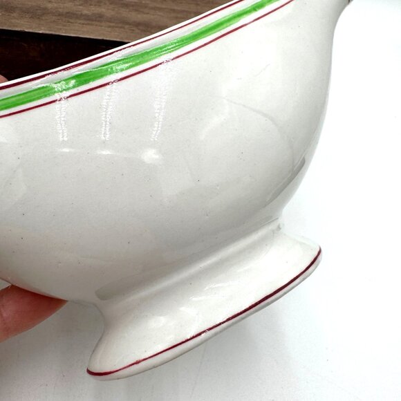 ANTIQUE GRINDLEY HOTEL WARE ENGLAND VITRIFIED IRON STONE GRAVEY BOAT - Picture 4 of 9